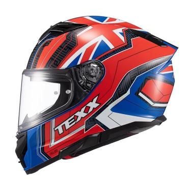 Imagem de Capacete Texx Kaiman com Óculos Solar Países Esportivo Moto-Unissex