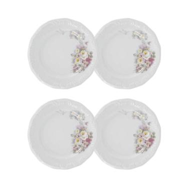 Imagem de Jogo de Pratos de Sobremesa 4 Peças 19cm Eterna Porcelana Schmidt