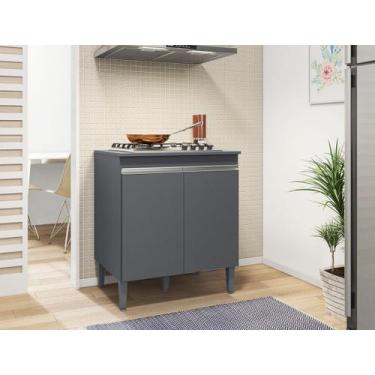 Imagem de Balcão Gabinete Multiuso Andreia para Cooktop 4 Ou 5 Bocas - Ajl Móvei