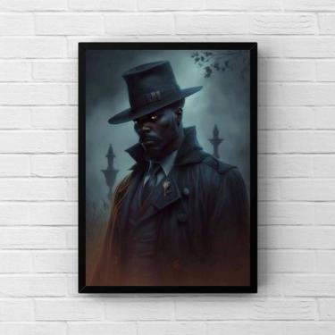 Imagem de Quadro Umbanda Exu Capa Preta - Decoração Quarto/Sala