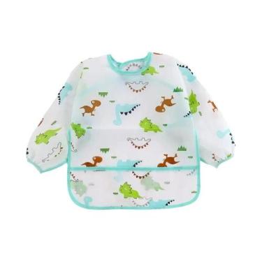 Imagem de Babadores Impermeáveis De Manga Longa Para Bebês, Avental Infantil, Ro