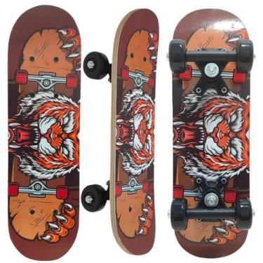 Imagem de Mini Skate Infantil Estampado Radical Até 30 Kg - Art Brink