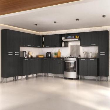 Imagem de Armário Cozinha Modulada Completa de Canto 534cm Pequim Pop Multimóvei