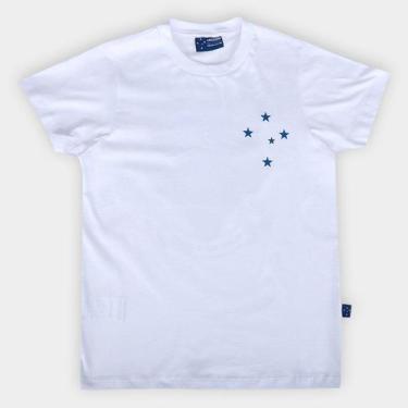 Imagem de Camiseta Cruzeiro Infantil - Surf Center, Branco, 12A