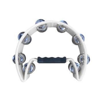 Imagem de Pandeiro Pandeirola Meia Lua Branco - MXT