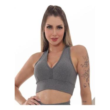 Imagem de Top Nadador Academia - bella fitness, Cinza, M