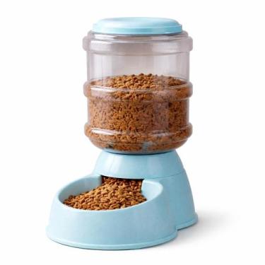 Imagem de Alimentador Automático Pet 3,8L para Cães e Gatos com Reservatório Gra