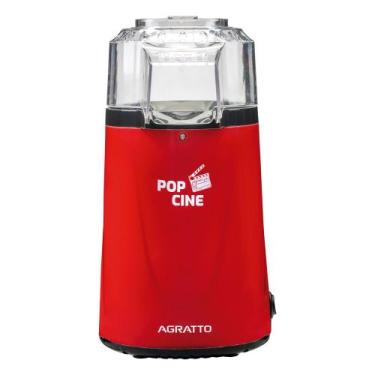 Imagem de Pipoqueira Agratto Pop Cine PP02 Vermelha Com Dosador 1200W 220V, Unic