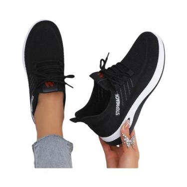 Imagem de Tênis Casuais Femininos De Verão Em Malha Respirável, Sapatos Vulcaniz