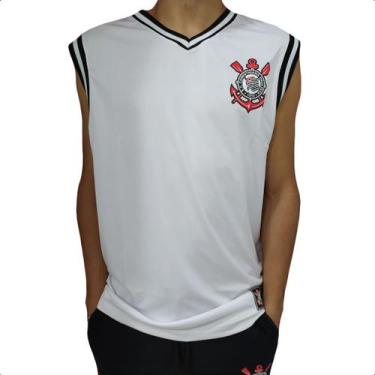 Imagem de Regata corinthians basquete masculina - Licenciada, M, Branco