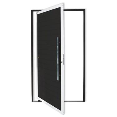 Imagem de Porta Pivotante Lambril com Puxador Super 210cm x 100cm Brimak Abertur