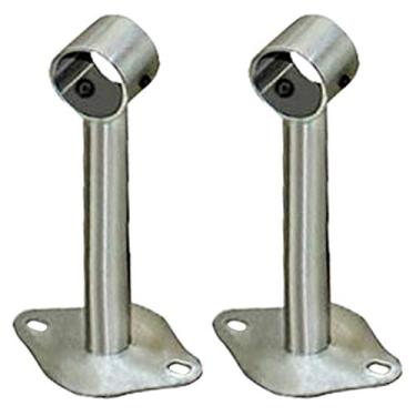 Imagem de Loviver 2 peças de suportes para pendurar para toalha, guarda-roupa, montagem no teto - 150 mm