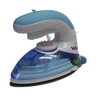 Imagem de Mini Ferro de Passar à Vapor Steamer Vertical para Viagem e Patchwork Bivolt Azul W-777