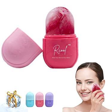 Imagem de Rcool Ice Face Roller & Gua Sha, massageador facial, ferramentas de cuidados com a pele, produtos de cuidados com a pele - para rosto e olhos, remove linhas finas, encolhe os poros, reduz a acne e