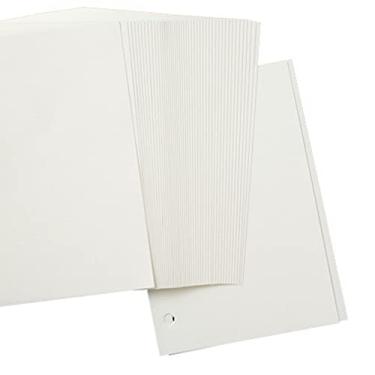 Imagem de Refil de papel em branco A5, inserções de agenda A5 6 refis de fichário, papel de folha solta de 6 furos, 50 folhas 8,075,59 cm, bege