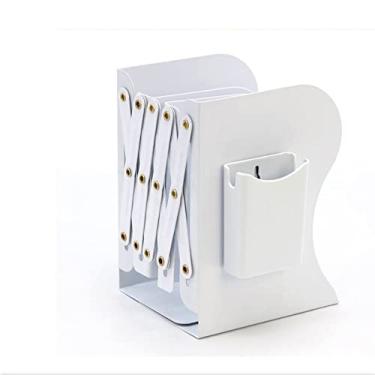 Imagem de KIZQYN Estante ajustável suporte de caneta estante telescópica estante de livros de mesa prateleira de armazenamento prateleira de escritório escolar (cor: B)