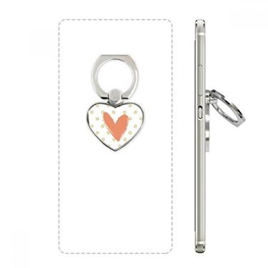 Imagem de Suporte de anel de telefone com arte abstrata em forma de coração suporte universal