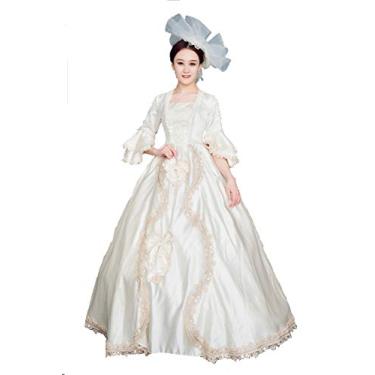 Imagem de Women's Elegant Recoco Victorian Dress Costume Ball Gowns BELLE of the BALL COSTUME Gown  (M, Reto17)