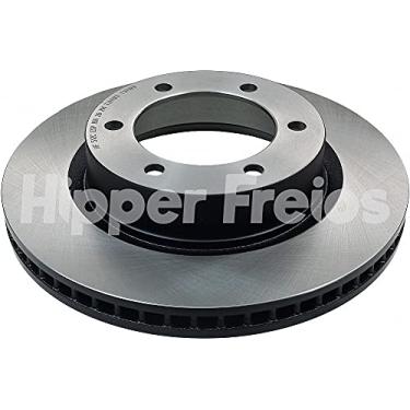 Imagem de Disco Freio Dianteiro Ventilado sem Cubo Niobium HF512C, Prata, Hipper Freios