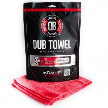 Imagem de Dub Towel Microfibra Vermelha 400gsm Dub Boy´z 40x40cm