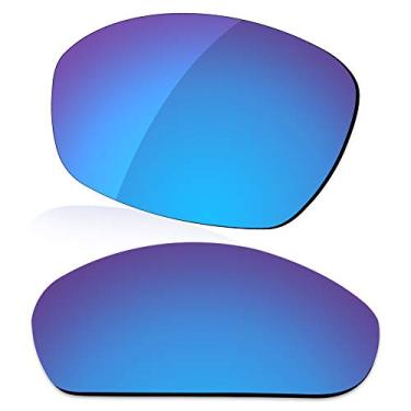 Imagem de LenzReborn Lente polarizada de reposição para óculos de sol Oakley Juliet - azul gelo - espelhado polarizado
