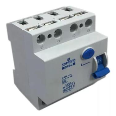 Imagem de Interruptor IDR fuga Soprano 4 Polos 63A 30mA DRS4L