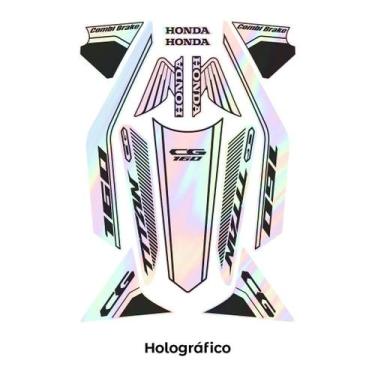 Imagem de Kit Para Moto Honda Cg Titan 160 Ano 23-24 Holográfico - Resitank