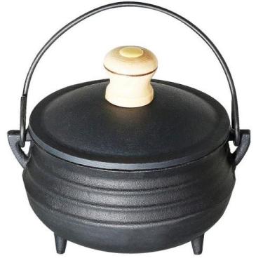 Imagem de Caldeirão de ferro fundido tripé  alfa, Nº 07