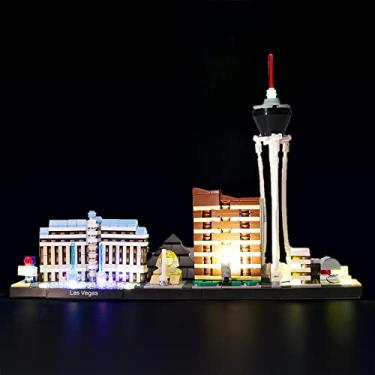 Imagem de GEAMENT LED Light Kit for Architecture Skyline Collection Las Vegas - Compatible with Lego 21047 Building Model (Model Set Not Included)