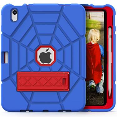 Imagem de Grifobes Capa infantil para iPad 10ª geração, capa para iPad de 10ª geração de 2022 de 10 polegadas com suporte, capa resistente à prova de choque robusta de 10 polegadas para crianças, meninos e