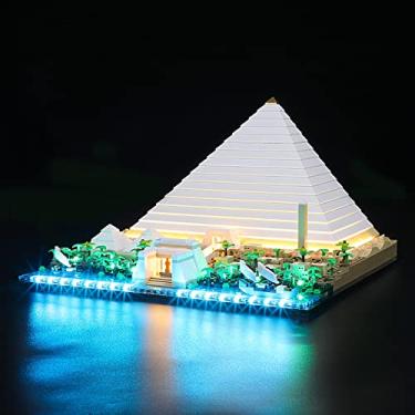Imagem de MENZAVA LED Light Set Compatible with 21058 Great Pyramid of Giza Architecture Building Blocks Model - Model Set NOT Included