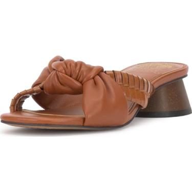 Imagem de Vince Camuto Sandália feminina de salto Leana, Nogueira dourada escura, 39