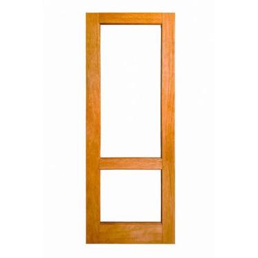 Imagem de Porta de Madeira 02 Vidros Reta Maciça Cedro Arana Casmavi, 92cm x 210