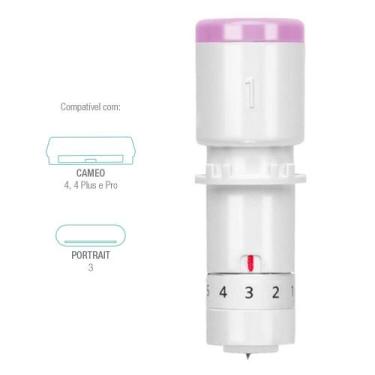 Imagem de Lâmina de Corte Silhouette 1mm Tipo B Agulha P/ Cameo 4 e Portrait 3 -
