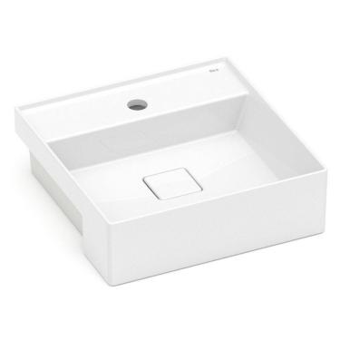 Imagem de Cuba de Semi Encaixe 400x400mm com Mesa T10 Roca Branco