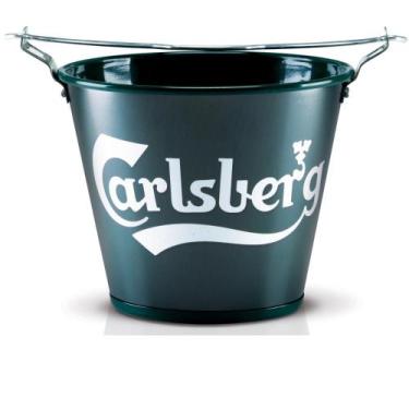 Imagem de Balde De Gelo Cerveja Carlsberg 6 L Original Aluminio Adega - Alumiart