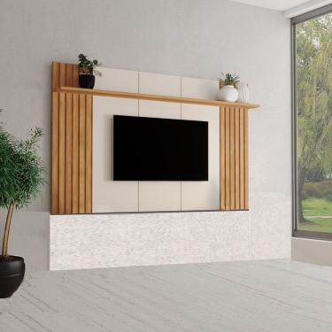 Imagem de Painel para Tv até 75 Polegadas 180 Cm Supreme Carvalho Oro / Off-White