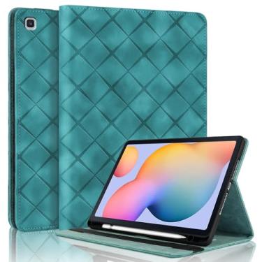 Imagem de Rosbtib Capa para Samsung Galaxy Tab S6 Lite 10,4 polegadas com suporte para lápis, suporte de couro PU com vários ângulos de visualização compatível com Samsung Galaxy Tab S6 Lite 2024/2022/2020 -