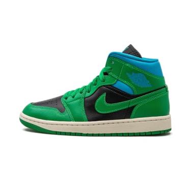 Imagem de Jordan WMNS Air Jordan 1 MID SE DO6699 200 feminino, Preto/Verde da Sorte - Aquatone, 39 BR