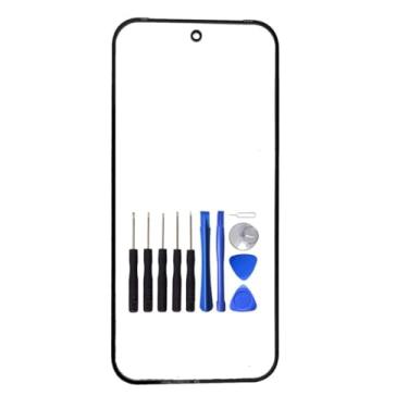Imagem de VIESUP Vidro externo de tela LCD para Google Pixel 9 Pro, painel de vidro frontal, reparo de lente peças de reposição (não LCD) com ferramentas de abertura 11 peças