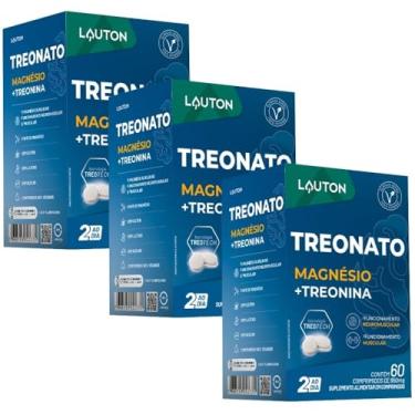 Imagem de KIT 3X TREONATO (Magnésio e Treonina) 60 comprimidos - Lauton