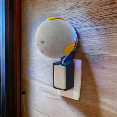 Imagem de Suporte Alexa Echo Dot 4 Tomada de parede  - Presente, som e decoração