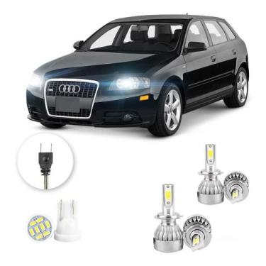 Imagem de Kit Lampadas Led Audi A3 2007 2008 H7 H7 20000lm - V10, Branco
