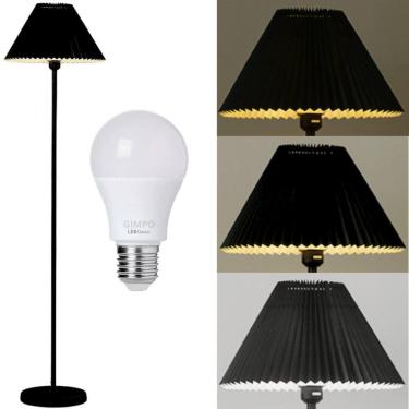 Imagem de Luminária Piso Chão Coluna 148Cm Metal Gimpo Kjtd-720-Preto