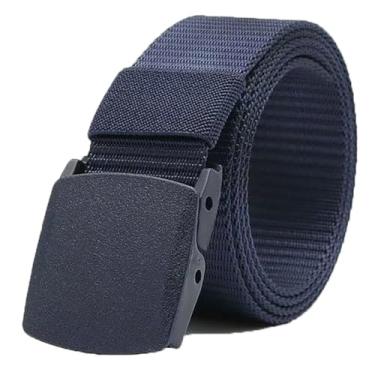 Imagem de Cinto de peso de mergulho livre, 150 cm, correia de nylon para pesca submarina com fivela de plástico de liberação rápida (azul-marinho, 149 polegadas)