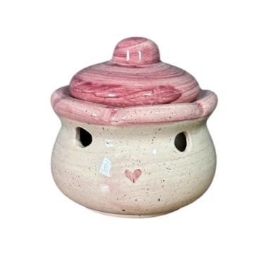 Imagem de Porta Alho Feito de Cerâmica e Pintado á Mão