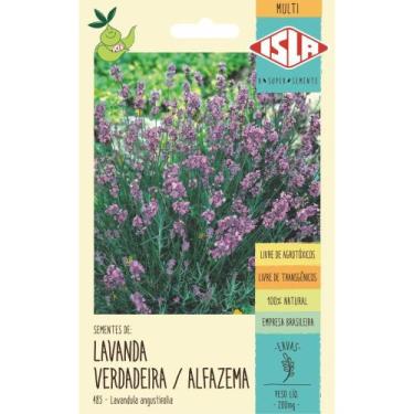 Imagem de Sementes de Lavanda Alfazema Verdadeira 0,2 Gramas - 48521- ISLA