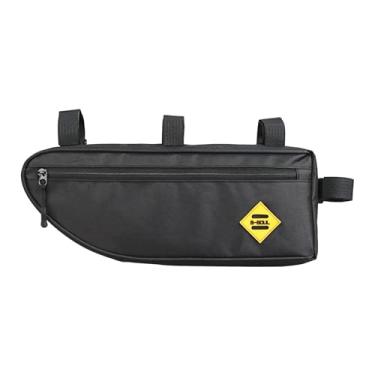 Imagem de Dynwave Bolsa para quadro de bicicleta Bolsa para tubo frontal Fácil instalação Mochila para ciclismo ao ar livre resistente à água Bolso lateral para, S