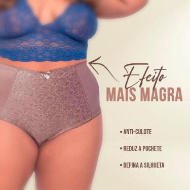 Imagem de Cinta Plus Size Calcinha Modela Aperta Barriga Lingerie Luxo - Wild, P