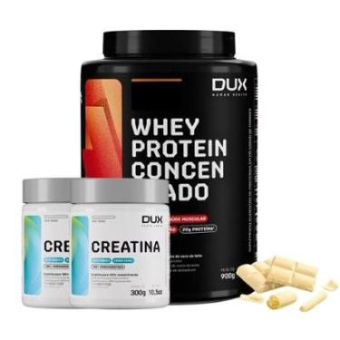 Imagem de Kit Dux Ganho de Massa Whey Concentrado Wey+2x Creatinas 300g-Unissex